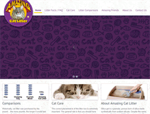 Tablet Screenshot of amazingcatlitter.com